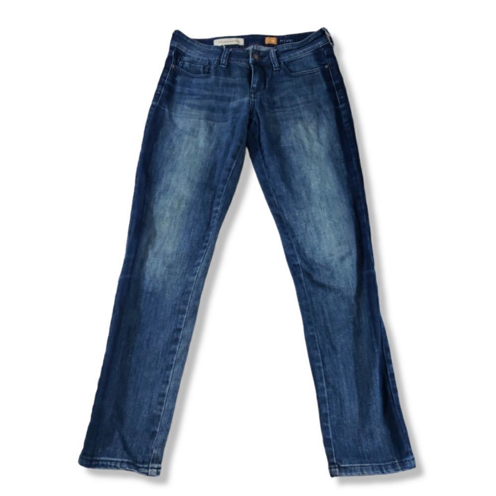 Pilcro And The Letterpress Jeans Size 25 Fit Stet Blue Denim Pants Skinny Jeans